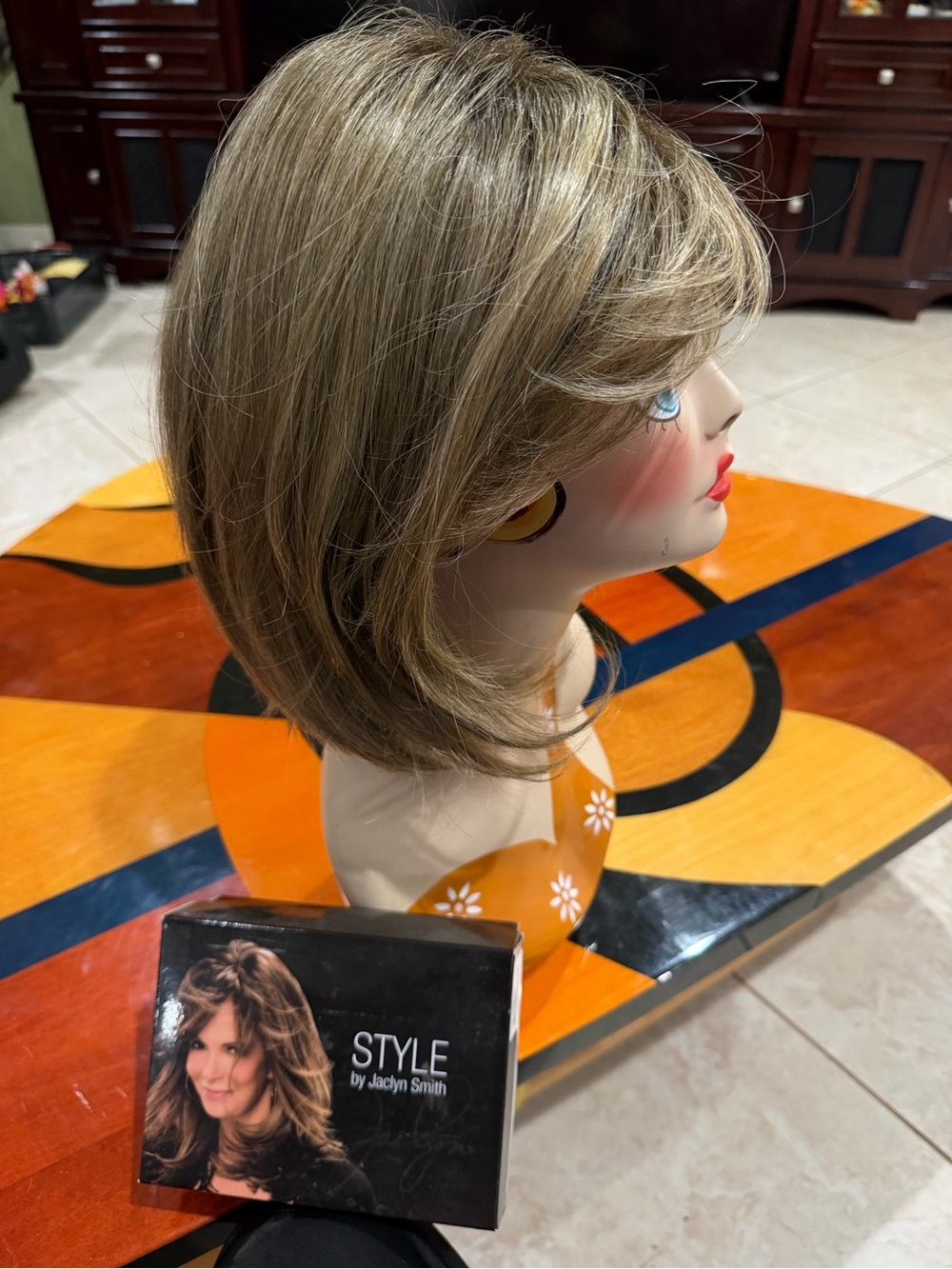 Jaclyn Smith Layered Synthetic Wig in Light Ash Blonde with Subtle Highlights - Picture 2 of 16